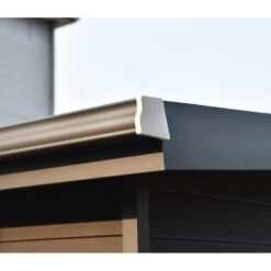 Abri De Jardin En Bois Composite 28mm Aspect Bois Vieilli 9m² PREMIUM Toit Plat - Woodlife Garden -Outdoor Soldes abri de jardin en bois composite 28mm aspect bois vieilli 9m premium toit plat woodlife garden 4