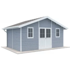 Abri De Jardin En Bois Composite 28mm Gris Clair 19,22m² PREMIUM - Woodlife Garden -Outdoor Soldes abri de jardin en bois composite 28mm gris clair 1922m premium woodlife garden 2