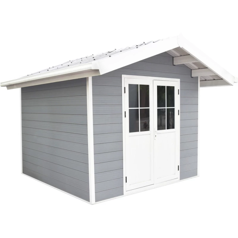 Abri De Jardin En Bois Composite 28mm Gris Clair 7,78m² PREMIUM - Woodlife Garden 2 Abri De Jardin En Bois Composite 28mm Gris Clair 7,78m² PREMIUM - Woodlife Garden – Image 2
