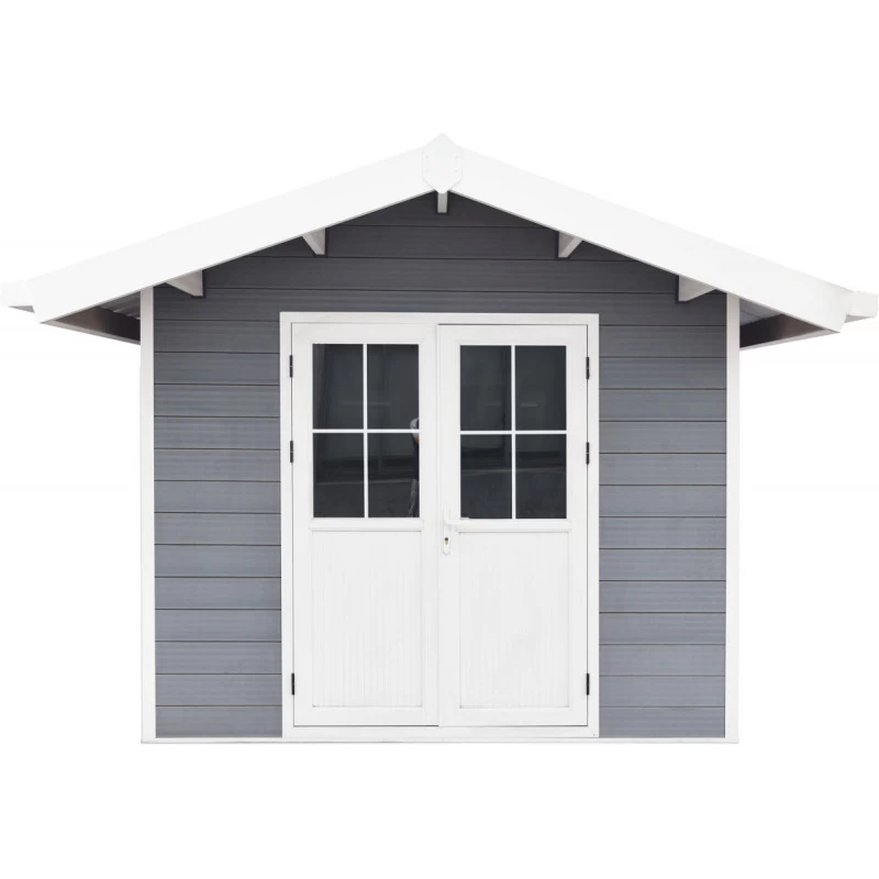 Abri De Jardin En Bois Composite 28mm Gris Clair 7,78m² PREMIUM - Woodlife Garden 3 Abri De Jardin En Bois Composite 28mm Gris Clair 7,78m² PREMIUM - Woodlife Garden – Image 3