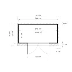 Abri De Jardin En Bois Gris Clair 3,49m² Skur 2 + Plancher – Baltic -Outdoor Soldes abri de jardin en bois gris clair 349m skur 2 plancher baltic 2