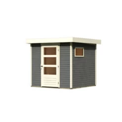 Abri De Jardin En Bois Gris Terre 4,62m² Freiburg 2 - Karibu -Outdoor Soldes abri de jardin en bois gris terre 462m freiburg 2 karibu 3