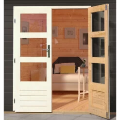 Abri De Jardin En Bois Gris Terre 5,95m² Avec Toit En Gradins - Grönelo - Karibu -Outdoor Soldes abri de jardin en bois gris terre 595m avec toit en gradins gronelo karibu 5