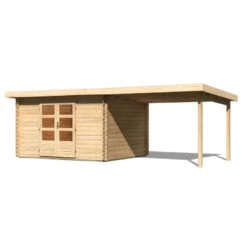 Abri De Jardin En Bois Massif 10,60m² Bastrup 7 Avec Appentis 300cm – Karibu 8 Abri De Jardin En Bois Massif 10,60m² Bastrup 7 Avec Appentis 300cm – Karibu -Outdoor Soldes abri de jardin en bois massif 1060m bastrup 7 avec appentis 300cm woodfeeling 2