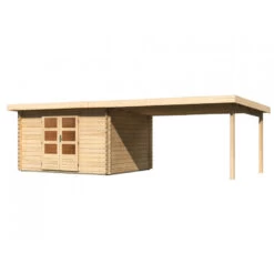Abri De Jardin En Bois Massif 10,60m² Bastrup 7 Avec Appentis 400cm – Karibu 9 Abri De Jardin En Bois Massif 10,60m² Bastrup 7 Avec Appentis 400cm – Karibu -Outdoor Soldes abri de jardin en bois massif 1060m bastrup 7 avec appentis 400cm woodfeeling 3