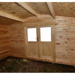 Abri De Jardin En Bois Massif 12m² PRIMO - Madriers 28mm Gardy Shelter -Outdoor Soldes abri de jardin en bois massif 12m primo madriers 28mm gardy shelter 2