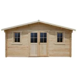 Abri De Jardin En Bois Massif 16m² PLUS - Madriers 28mm Gardy Shelter -Outdoor Soldes abri de jardin en bois massif 16m plus madriers 28mm gardy shelter 4