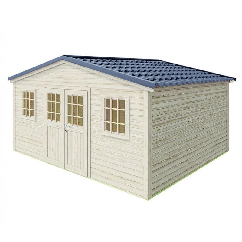 Abri De Jardin En Bois Massif 18m² SHELTY + – Madriers 28mm – Toiture En Acier – Forest Style 1 Abri De Jardin En Bois Massif 18m² SHELTY + – Madriers 28mm – Toiture En Acier – Forest Style