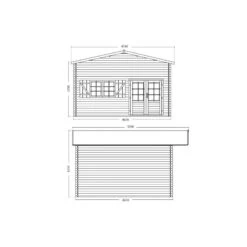 Abri De Jardin En Bois Massif 44mm - 19,2m² Jasmin + Mezzanine 8,68m² – Forest Style 7 Abri De Jardin En Bois Massif 44mm - 19,2m² Jasmin + Mezzanine 8,68m² – Forest Style -Outdoor Soldes abri de jardin en bois massif 192m jasmin mezzanine 868m forest style 2