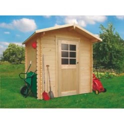 Abri De Jardin En Bois Massif 19mm Essen Porte Simple 3,92m² SOLID