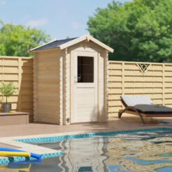 Abri De Jardin En Bois Massif 2,2m² HURON – Madriers 19mm – Forest Style