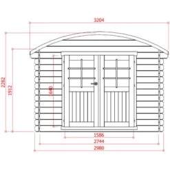 Abri De Jardin En Bois Massif 28mm 7,09m² Toit Berceau SOLID 8 Abri De Jardin En Bois Massif 28mm 7,09m² Toit Berceau SOLID -Outdoor Soldes abri de jardin en bois massif 28mm 709m toit berceau solid 2
