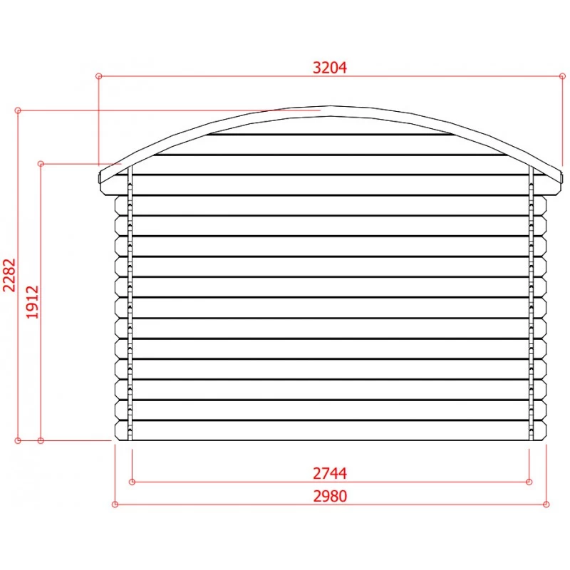 Abri De Jardin En Bois Massif 28mm 7,09m² Toit Berceau SOLID 5 Abri De Jardin En Bois Massif 28mm 7,09m² Toit Berceau SOLID – Image 5