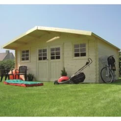 Abri De Jardin En Bois Massif 28mm Montreux Avec Double Porte 25,81m² - SOLID