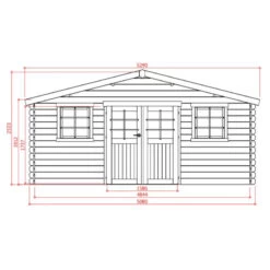 Abri De Jardin En Bois Massif 28mm ZÜRICH Avec Double Porte 19,71m² - SOLID -Outdoor Soldes abri de jardin en bois massif 28mm zurich avec double porte 1971m solid 2