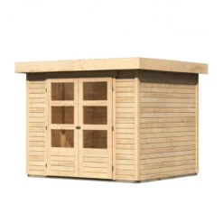 Abri De Jardin En Bois Massif 5,25m² Askola 3 – Karibu -Outdoor Soldes abri de jardin en bois massif 525m askola 3 woodfeeling 2