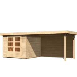 Abri De Jardin En Bois Massif 5,95m² Askola 3,5 Avec Appentis 280cm Et Paroi Arrière – Karibu 8 Abri De Jardin En Bois Massif 5,95m² Askola 3,5 Avec Appentis 280cm Et Paroi Arrière – Karibu -Outdoor Soldes abri de jardin en bois massif 595m askola 35 avec appentis 280cm et paroi arriere woodfeeling 2