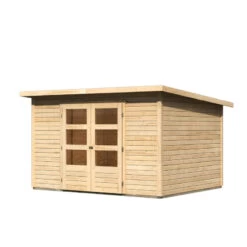 Abri De Jardin En Bois Massif 7,50m² Stockach 5 – Karibu -Outdoor Soldes abri de jardin en bois massif 750m stockach 5 woodfeeling 2