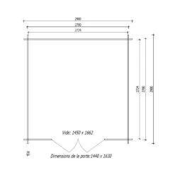 Abri De Jardin En Bois Massif 9m² PRIMO - Madriers 28mm Gardy Shelter -Outdoor Soldes abri de jardin en bois massif 9m primo madriers 28mm gardy shelter 4