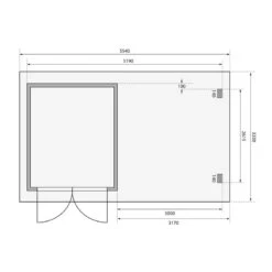 Abri De Jardin En Bois Massif Anthracite 7,04m² Bastrup 4 Avec Appentis 300cm Et Paroi Arrière – Karibu -Outdoor Soldes abri de jardin en bois massif anthracite 704m bastrup 4 avec appentis 300cm et paroi arriere woodfeeling 2