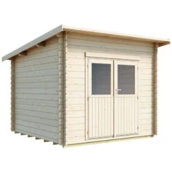 Abri De Jardin En Bois Massif Brut 28mm Karpalo 6,8m² + Plancher - Luoman