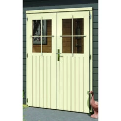 Abri De Jardin En Bois Massif Gris Terre 11,62m² Avec Cloison Intérieure Mattrup – Karibu -Outdoor Soldes abri de jardin en bois massif gris terre 1162m avec cloison interieure mattrup woodfeeling 4