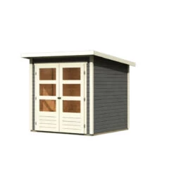 Abri De Jardin En Bois Massif Gris Terre 3,46m² Stockach 2 – Karibu -Outdoor Soldes abri de jardin en bois massif gris terre 346m stockach 2 woodfeeling 2
