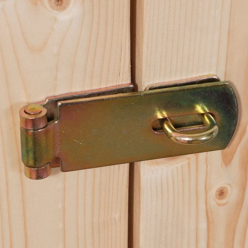 Abri De Jardin En Bois Massif Gris Terre 5,25m² Askola 3 Avec Appentis 240cm - Karibu 6 Abri De Jardin En Bois Massif Gris Terre 5,25m² Askola 3 Avec Appentis 240cm - Karibu – Image 6