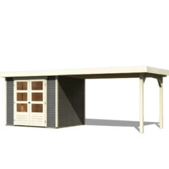 Abri De Jardin En Bois Massif Gris Terre 5,25m² Askola 3 Avec Appentis 280cm – Karibu 8 Abri De Jardin En Bois Massif Gris Terre 5,25m² Askola 3 Avec Appentis 280cm – Karibu -Outdoor Soldes abri de jardin en bois massif gris terre 525m askola 3 avec appentis 280cm woodfeeling 2