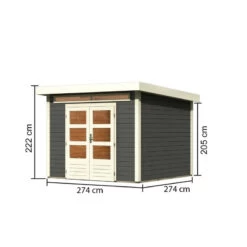 Abri De Jardin En Bois Massif Gris Terre 7,50m² Kandern 6 – Karibu 8 Abri De Jardin En Bois Massif Gris Terre 7,50m² Kandern 6 – Karibu -Outdoor Soldes abri de jardin en bois massif gris terre 750m kandern 6 woodfeeling 2