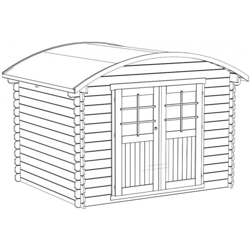Abri De Jardin En Bois Traité Autoclave 28mm 7,09m² Toit Berceau SOLID 5 Abri De Jardin En Bois Traité Autoclave 28mm 7,09m² Toit Berceau SOLID – Image 5