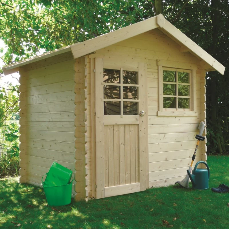 Abri De Jardin En Bois Traité Autoclave 28mm Saran Porte Simple 5,9m² SOLID 1 Abri De Jardin En Bois Traité Autoclave 28mm Saran Porte Simple 5,9m² SOLID