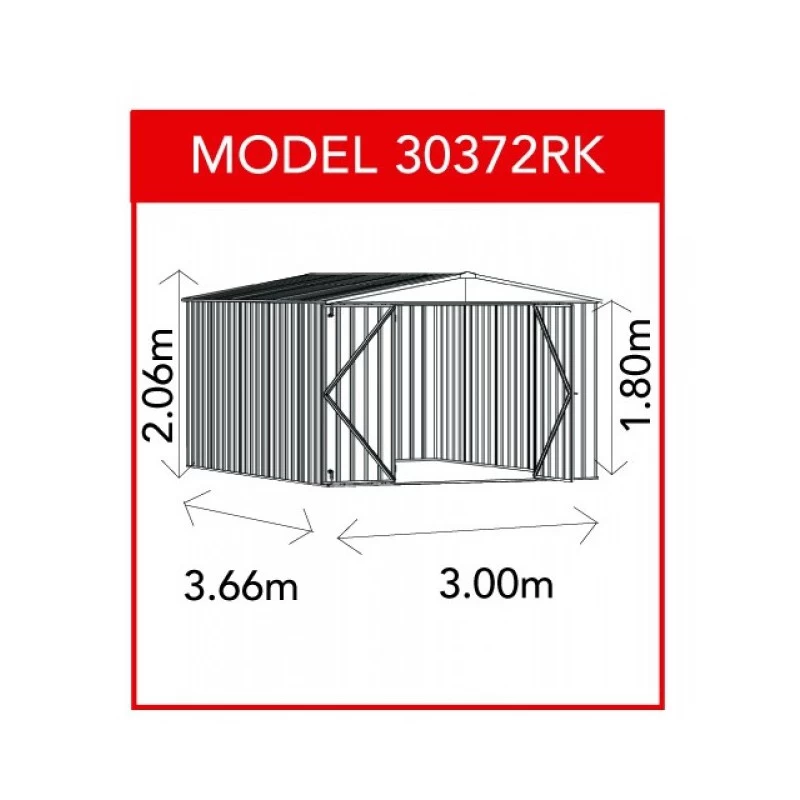 Abri De Jardin En Métal 10,9m² Silver Grey Fraser - ABSCO 3 Abri De Jardin En Métal 10,9m² Silver Grey Fraser - ABSCO – Image 3