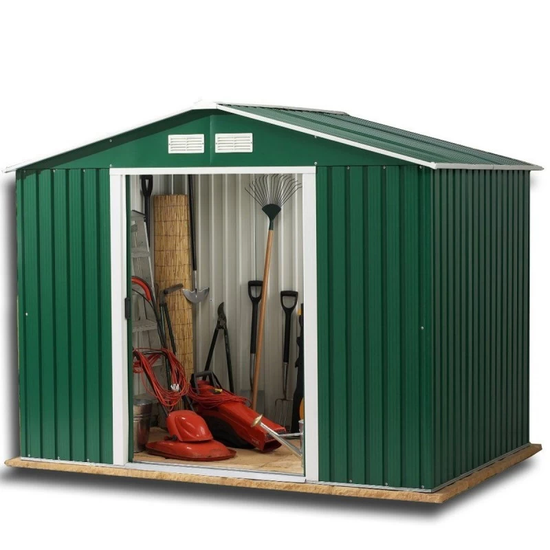 Abri De Jardin En Métal Vert Pin 4,78m² - DURAMAX + Kit D'ancrage 2 Abri De Jardin En Métal Vert Pin 4,78m² - DURAMAX + Kit D'ancrage – Image 2