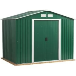 Abri De Jardin En Métal Vert Pin 4,78m² - DURAMAX + Kit D'ancrage 7 Abri De Jardin En Métal Vert Pin 4,78m² - DURAMAX + Kit D'ancrage -Outdoor Soldes abri de jardin en metal vert pin 478m duramax 2