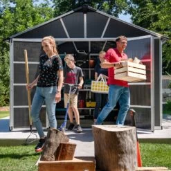 Abri De Jardin En Polycarbonate 11,7m² Avec Plancher YUKON - Palram - Canopia -Outdoor Soldes abri de jardin en polycarbonate 117m avec plancher yukon palram 4