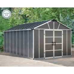 Abri De Jardin En Polycarbonate 17,2m² Sans Plancher YUKON - Palram - Canopia -Outdoor Soldes abri de jardin en polycarbonate 172m sans plancher yukon palram 3