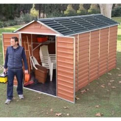 Abri De Jardin En Polycarbonate 6,59m² Skylight Amber - Palram - Canopia -Outdoor Soldes abri de jardin en polycarbonate 659m skylight amber palram 2