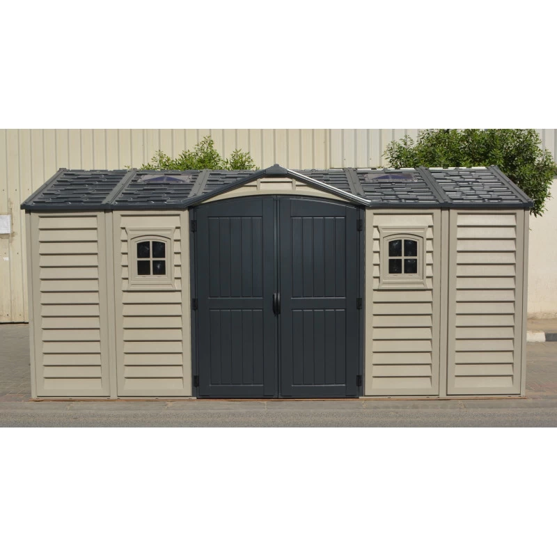 Abri De Jardin En PVC 11,95m² DarkGrey Apex + Kit De Fondation DURAMAX 3 Abri De Jardin En PVC 11,95m² DarkGrey Apex + Kit De Fondation DURAMAX – Image 3