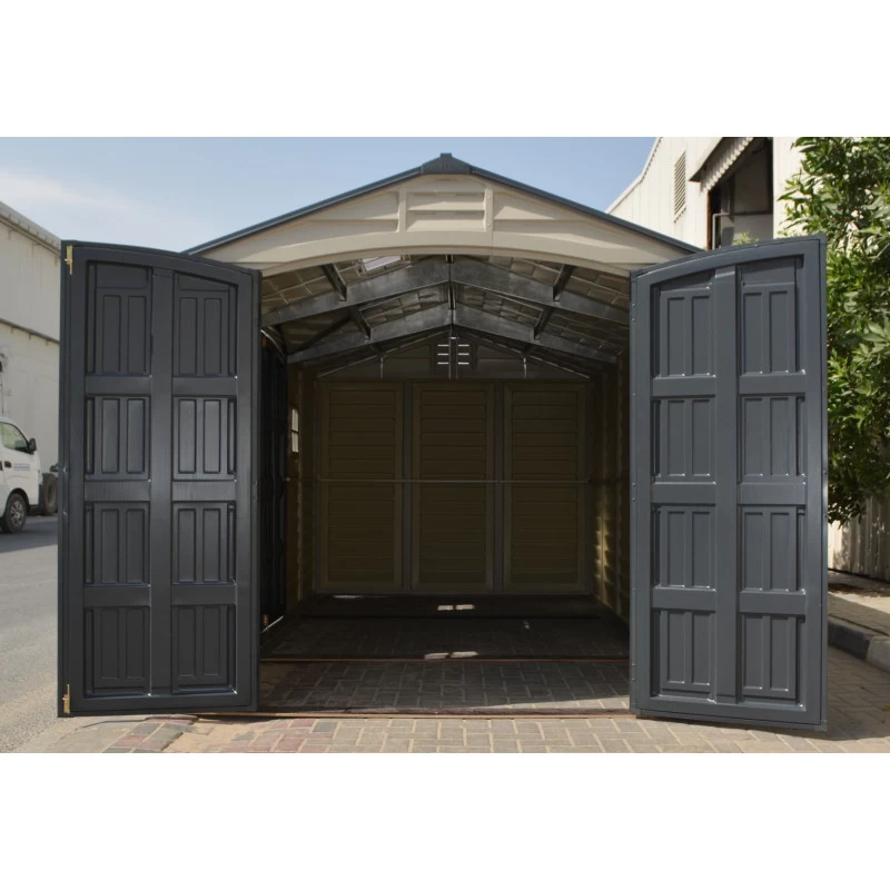 Abri De Jardin En PVC 11,95m² DarkGrey Apex + Kit De Fondation DURAMAX 4 Abri De Jardin En PVC 11,95m² DarkGrey Apex + Kit De Fondation DURAMAX – Image 4