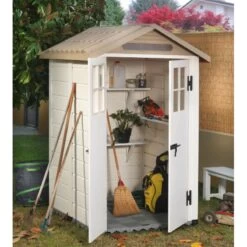 Abri De Jardin En PVC 1,97m² Avec Plancher Evo Tuscany 120 – Garofalo