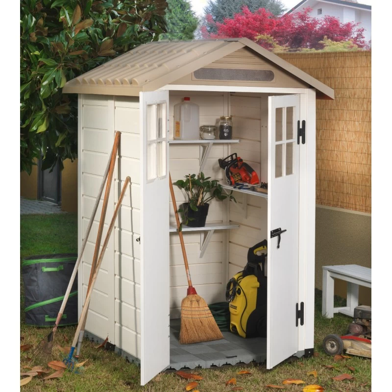 Abri De Jardin En PVC 1,97m² Avec Plancher Evo Tuscany 120 – Garofalo 1 Abri De Jardin En PVC 1,97m² Avec Plancher Evo Tuscany 120 – Garofalo
