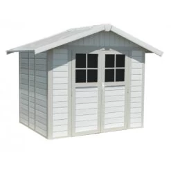 Abri De Jardin En PVC 4,9m² DECO Blanc Et Gris Vert Grosfillex + Kit Ancrage Offert 9 Abri De Jardin En PVC 4,9m² DECO Blanc Et Gris Vert Grosfillex + Kit Ancrage Offert -Outdoor Soldes abri de jardin en pvc 49m deco blanc et gris vert grosfillex 3