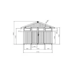 Abri De Jardin En PVC 7,53m² UTILITY Blanc Et Gris Vert Grosfillex + Kit Ancrage Offert 8 Abri De Jardin En PVC 7,53m² UTILITY Blanc Et Gris Vert Grosfillex + Kit Ancrage Offert -Outdoor Soldes abri de jardin en pvc 753m utility blanc et gris vert grosfillex 2