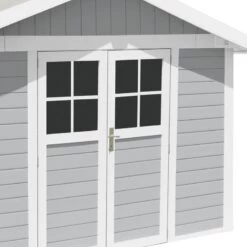 Abri De Jardin En PVC 7,5m² DECO Gris Clair Et Blanc Grosfillex + Kit Ancrage Offert 8 Abri De Jardin En PVC 7,5m² DECO Gris Clair Et Blanc Grosfillex + Kit Ancrage Offert -Outdoor Soldes abri de jardin en pvc 75m deco gris clair et blanc grosfillex 2