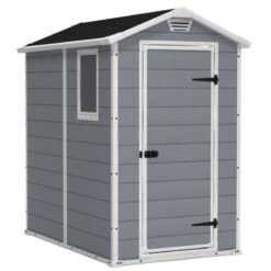 Abri De Jardin En Résine 2,5m² Premium 46 S Gris Clair + Plancher - Keter -Outdoor Soldes abri de jardin en resine 25m premium 46 s gris clair plancher keter 2