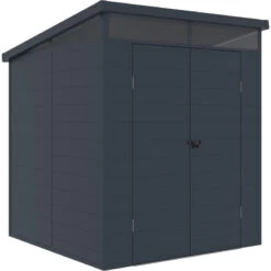 Abri De Jardin En Résine 3,24m² Anthracite Toit Monopente Skylight + Plancher - Jobu 8 Abri De Jardin En Résine 3,24m² Anthracite Toit Monopente Skylight + Plancher - Jobu -Outdoor Soldes abri de jardin en resine 324m anthracite toit monopente skylight plancher jobu 2