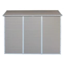 Abri De Jardin En Résine Beige 5,32m² + Kit De Fondation - JOBU -Outdoor Soldes abri de jardin en resine beige 532m kit de fondation jobu 5