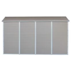 Abri De Jardin En Résine Beige 6,99m² + Kit De Fondation - JOBU -Outdoor Soldes abri de jardin en resine beige 699m kit de fondation jobu 4