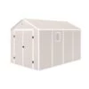 Abri De Jardin En Résine Beige 8,90m² + Kit De Fondation - JOBU